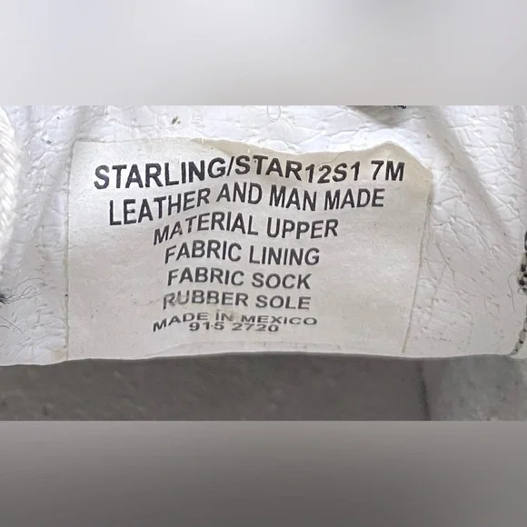 Steve Madden Womens 7M Starling Star White Black Gold Sneakers Sporty Activewear - Picture 14 of 16